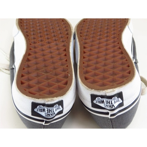 VANS Shoes Sz 13.5 Sneaker‎ Boys Youth Gray Fabric Lace Up Medium - Picture 10 of 11
